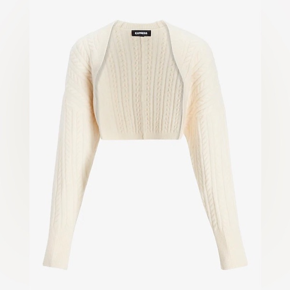 NWT EXPRESS Cable Knit Sweater Shrug